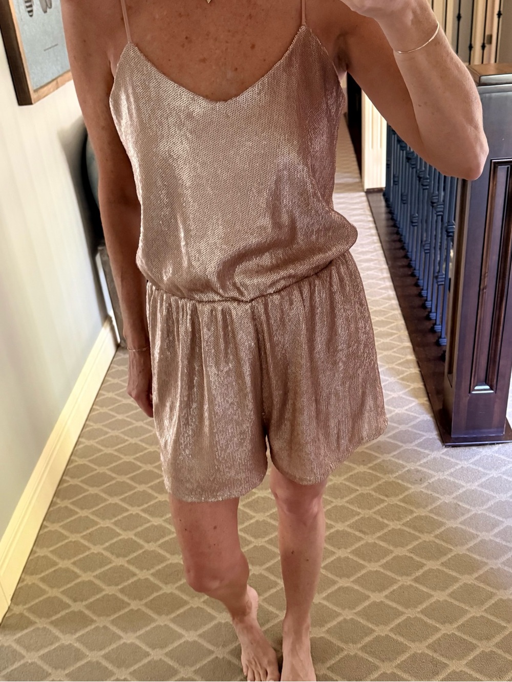 Gold sequin romper - Picture 3 of 3